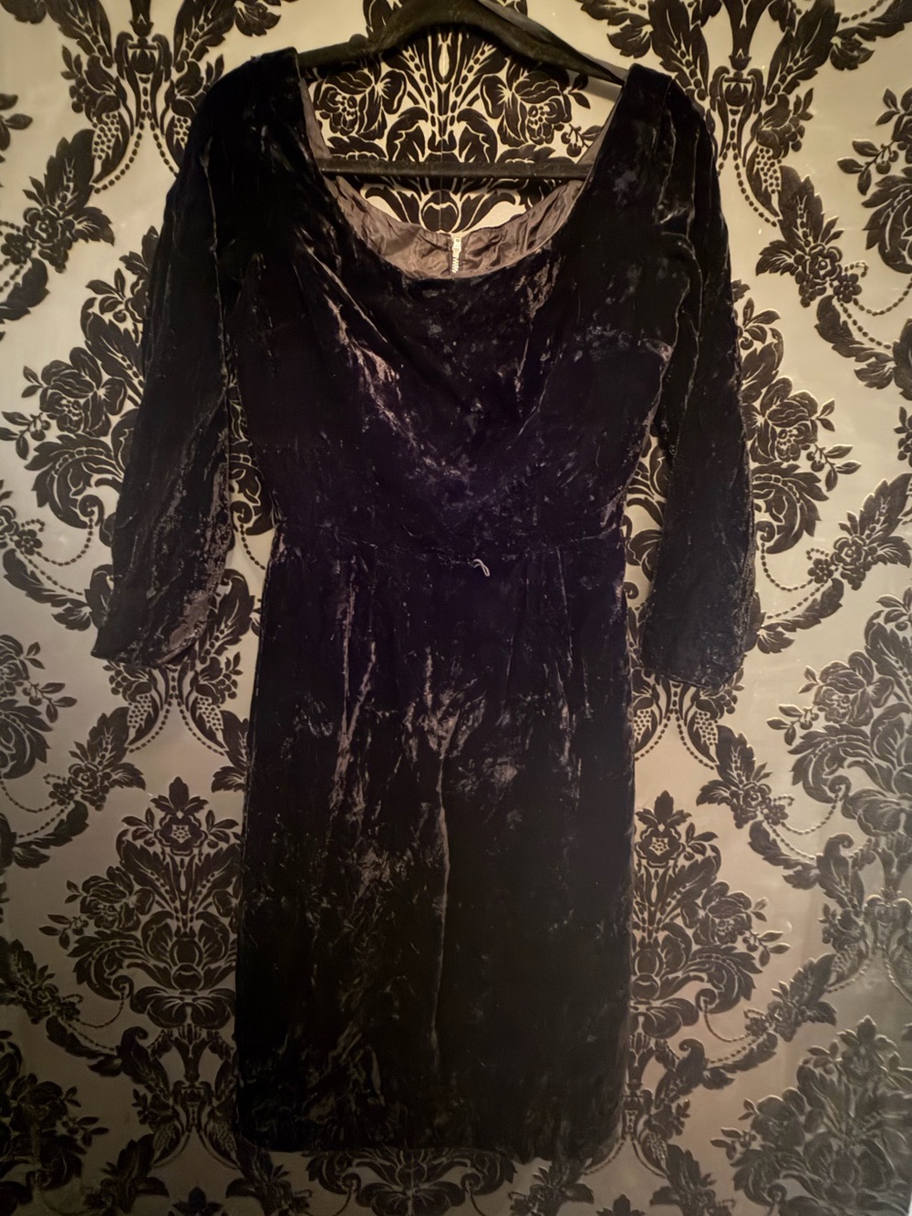 Gale Mitchell vintage velvet dress
